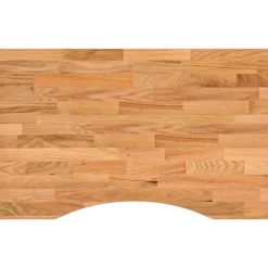 Accessoires Pour Tables-vidaXL Dessus de bureau bois chêne massif rectangulaire Marron clair