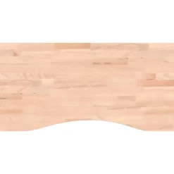 Accessoires Pour Meubles De Bureau-vidaXL Dessus de bureau 80x(36-40)x2,5 cm bois massif de hêtre Naturel