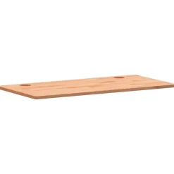 vidaXL Dessus de bureau 100x50x1,5 cm bois massif de hêtre