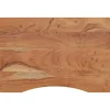 vidaXL Dessus de bureau 80x60x2,5cm rectangulaire bois massif d'acacia