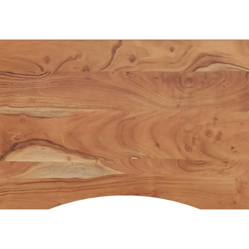 vidaXL Dessus de bureau 80x60x2,5cm rectangulaire bois massif d'acacia