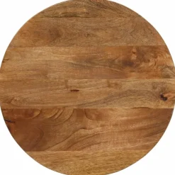 Accessoires Pour Tables-vidaXL Dessus de table Ø 40x3,8 cm rond bois de manguier massif Bois de manguier (finition chêne)