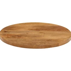 Accessoires Pour Tables-vidaXL Dessus de table Ø 40x3,8 cm rond bois de manguier massif Bois de manguier (finition ch&ecirc;ne)