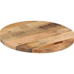 Accessoires Pour Tables-vidaXL Dessus de table Ø 40x2,5 cm rond bois massif de manguier brut Bois de manguier brut (naturel)