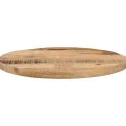 Accessoires Pour Tables-vidaXL Dessus de table Ø 40x2,5 cm rond bois massif de manguier brut Bois de manguier brut (naturel)