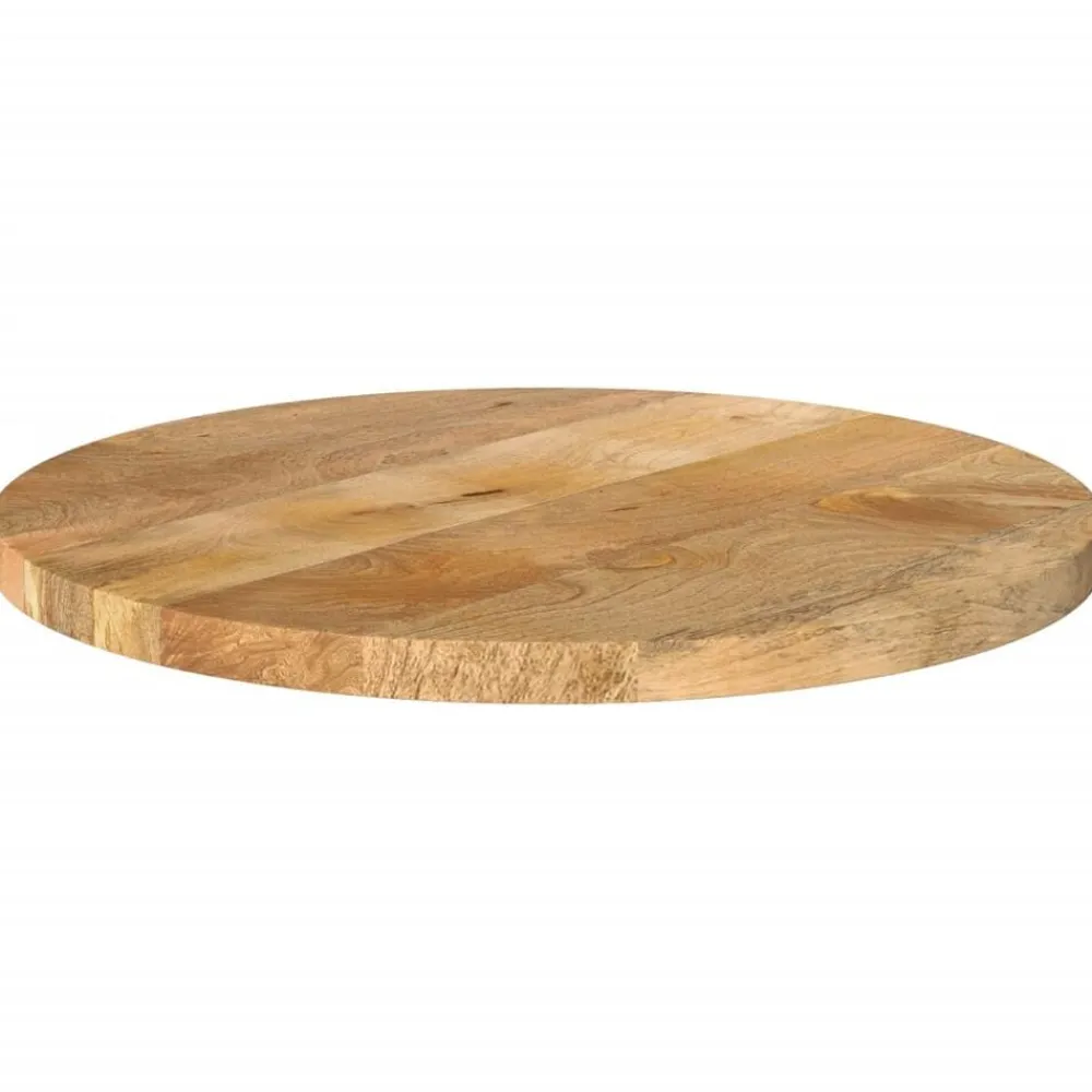vidaXL Dessus de table Ø 40x3,8 cm rond bois de manguier massif