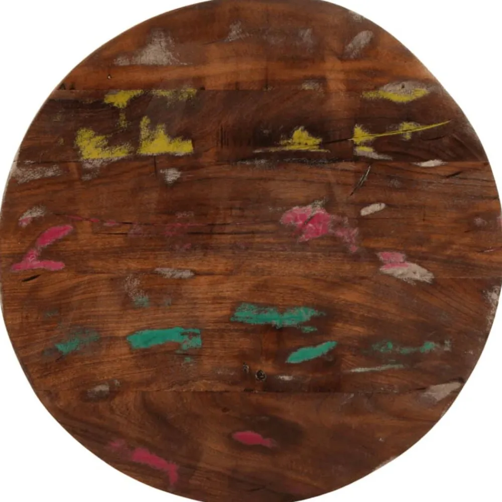 vidaXL Dessus de table Ø 40x3,8 cm rond bois massif de récupération