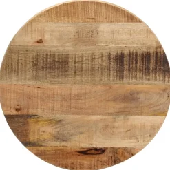 vidaXL Dessus de table Ø 40x3,8 cm rond bois massif de manguier brut