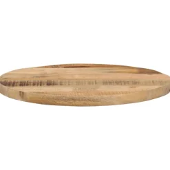 vidaXL Dessus de table Ø 40x3,8 cm rond bois massif de manguier brut