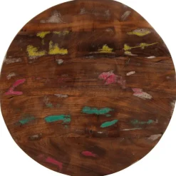 Accessoires Pour Tables-vidaXL Dessus de table Ø 40x1,5 cm rond bois massif de récupération Bois recyclé (multicolore)