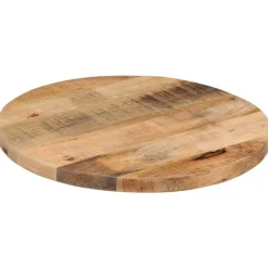 Accessoires Pour Tables-vidaXL Dessus de table Ø 40x1,5 cm rond bois massif de manguier brut Bois de manguier brut (naturel)