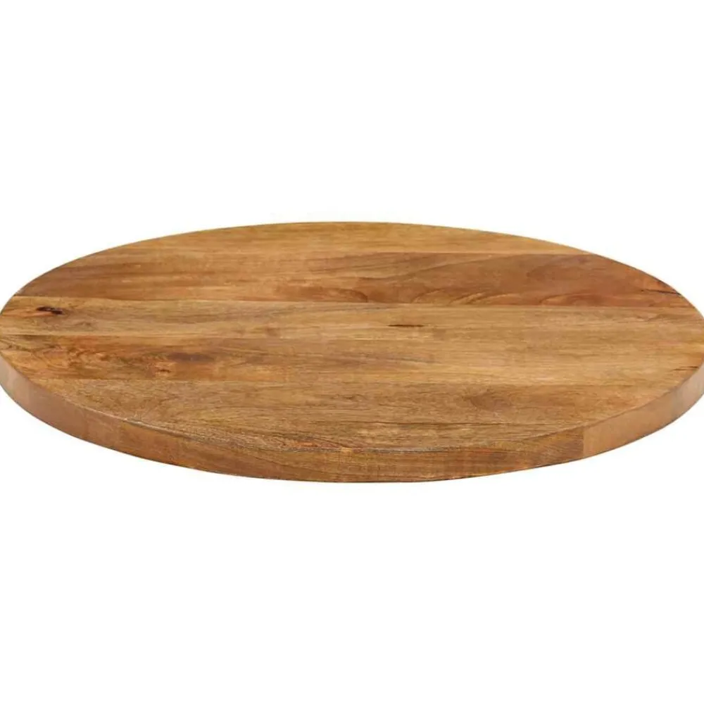 vidaXL Dessus de table Ø 40x2,5 cm rond bois de manguier massif