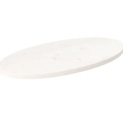 Accessoires Pour Tables-vidaXL Dessus de table 70x35x2,5 cm bois de pin massif ovale Blanc