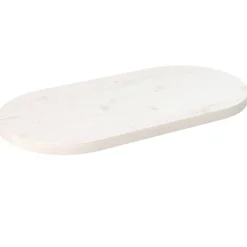 Accessoires Pour Tables-vidaXL Dessus de table 60x30x2,5 cm bois de pin massif ovale Blanc
