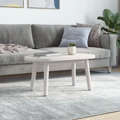 Accessoires Pour Tables-vidaXL Dessus de table 60x30x2,5 cm bois de pin massif ovale Blanc