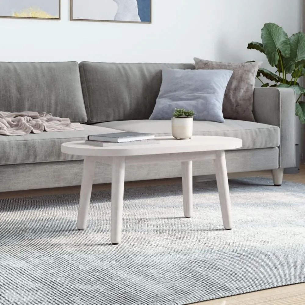 Accessoires Pour Tables-vidaXL Dessus de table 60x30x2,5 cm bois de pin massif ovale Blanc
