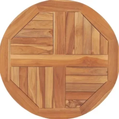 Accessoires Pour Tables-vidaXL Dessus de table Bois de teck solide Rond 2,5 cm 60 cm