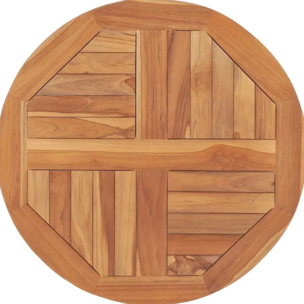 Accessoires Pour Tables-vidaXL Dessus de table Bois de teck solide Rond 2,5 cm 60 cm