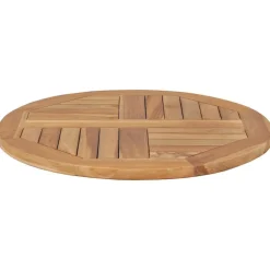 Accessoires Pour Tables-vidaXL Dessus de table Bois de teck solide Rond 2,5 cm 60 cm