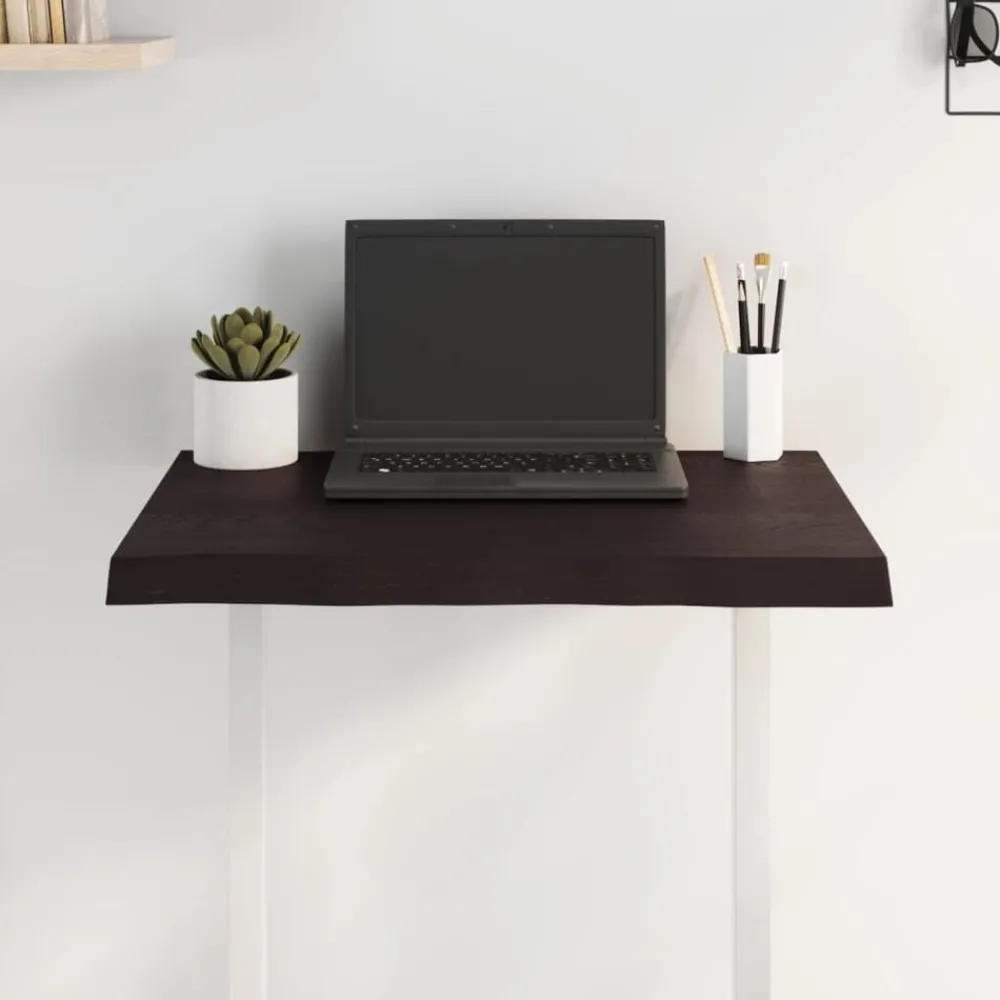 vidaXL Dessus de table bois massif traité bordure assortie