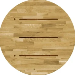 Accessoires Pour Tables-vidaXL Dessus de table Bois de chêne massif Rond 23 mm 500 mm