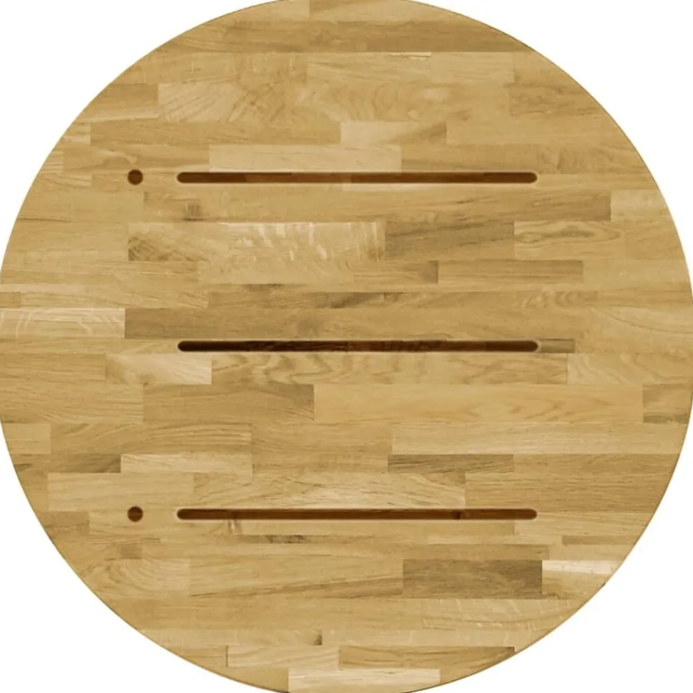 Accessoires Pour Tables-vidaXL Dessus de table Bois de chêne massif Rond 23 mm 500 mm