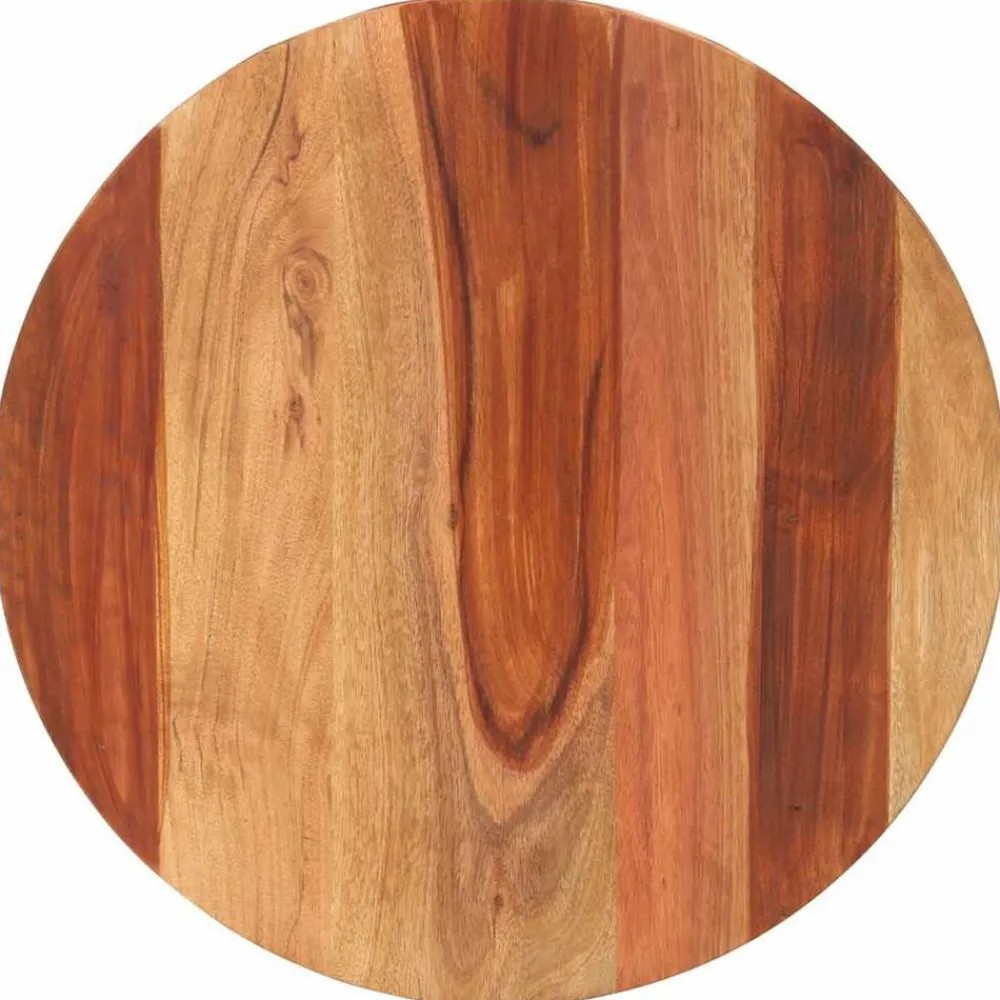 vidaXL Dessus de table bois massif d'acacia rond 15-16 mm 40 cm