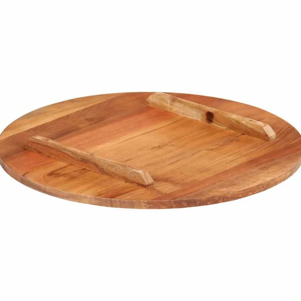 vidaXL Dessus de table bois massif d'acacia rond 15-16 mm 40 cm