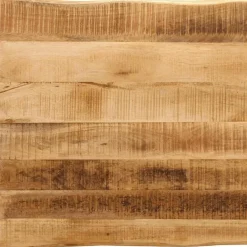 vidaXL Dessus de table bord vivant 40x40x3,8 cm bois de manguier brut
