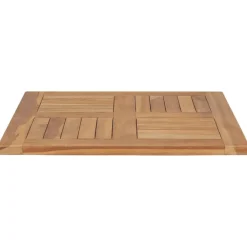 vidaXL Dessus de table Bois de teck solide 60x60x2,5 cm