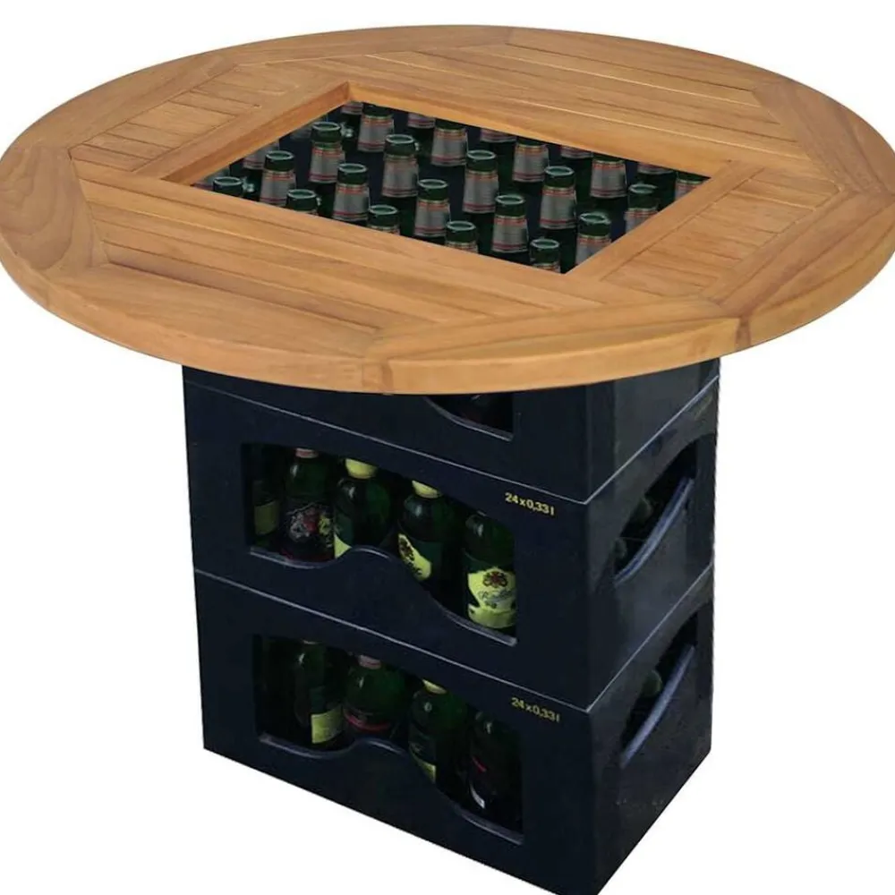Accessoires Pour Tables-vidaXL Dessus de table de bière Teck 70 cm