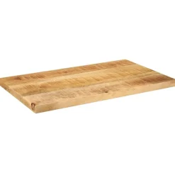 Accessoires Pour Tables-vidaXL Dessus de table rectangulaire bois massif de manguier brut Bois de manguier brut (naturel)