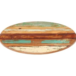 vidaXL Dessus de table rond 40 cm 15-16 mm Bois de récupération