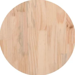 vidaXL Dessus de table rond Ø30x3 cm bois de pin massif