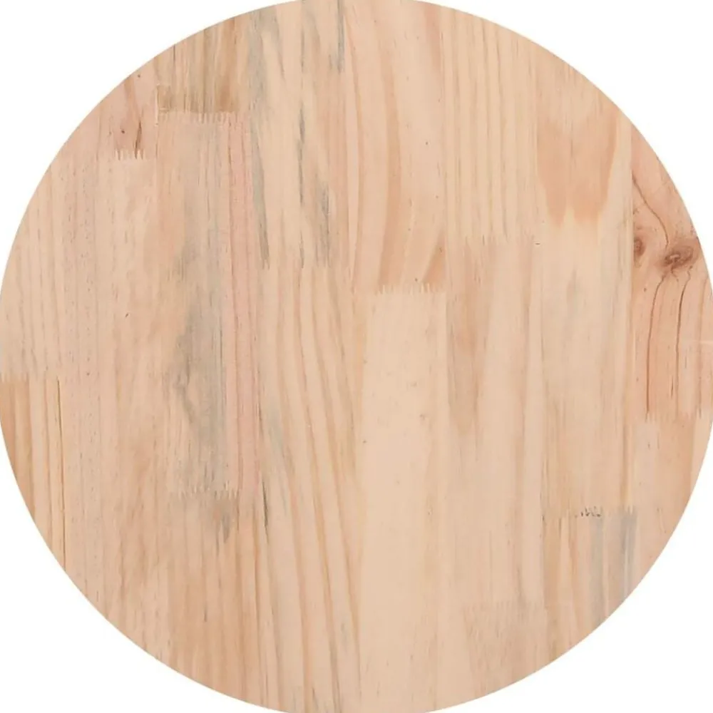 vidaXL Dessus de table rond Ø30x3 cm bois de pin massif