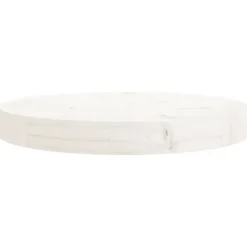 Accessoires Pour Tables-vidaXL Dessus de table rond Ø30x3 cm bois de pin massif Blanc
