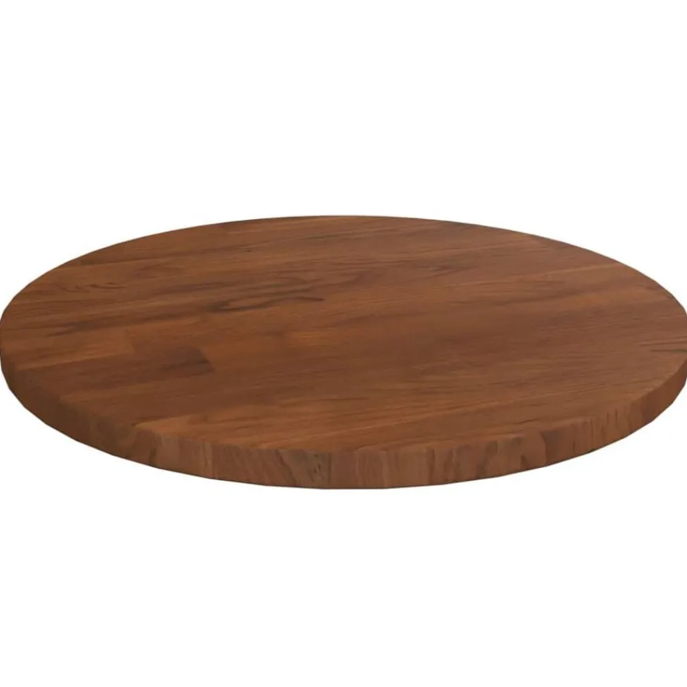 vidaXL Dessus de table rond Ø30x1,5cm Chêne massif traité