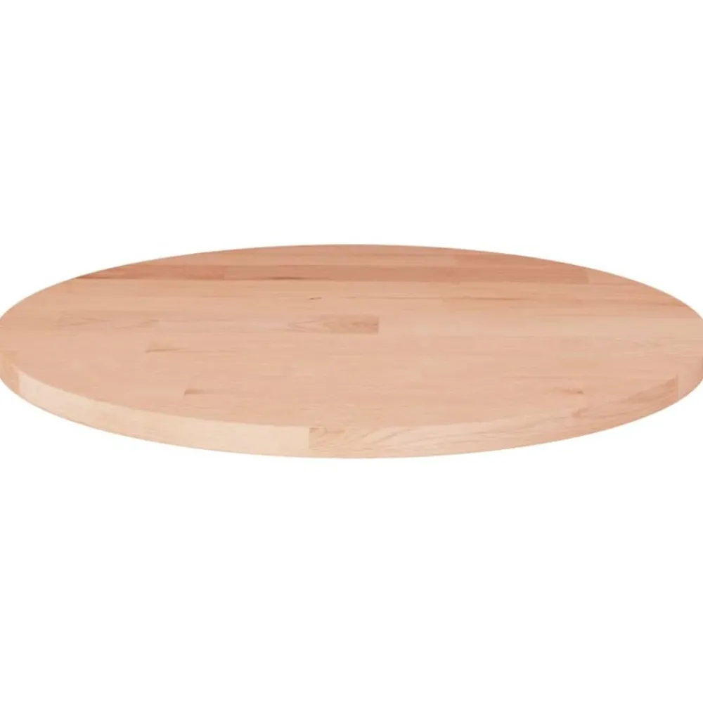 vidaXL Dessus de table rond Ø30x1,5 cm Bois de chêne massif non traité