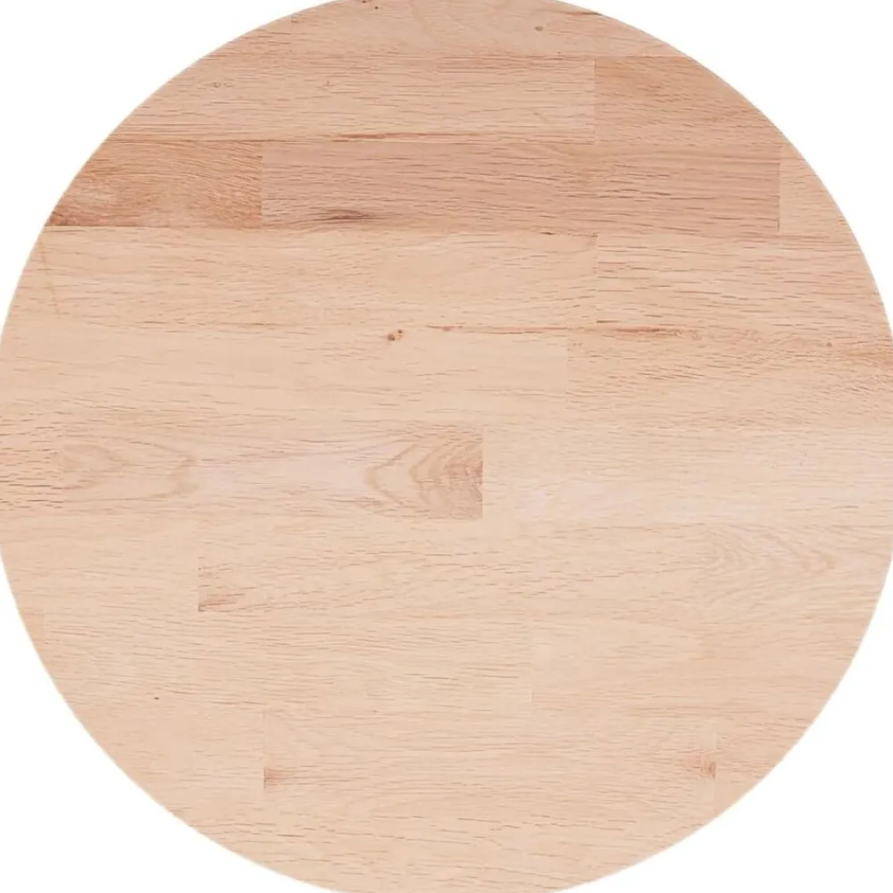 vidaXL Dessus de table rond Ø30x1,5 cm Bois de chêne massif non traité