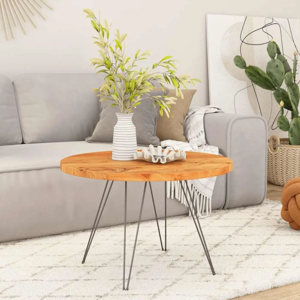 vidaXL Dessus de table Ø40x2,5 cm rond bois massif d'acacia