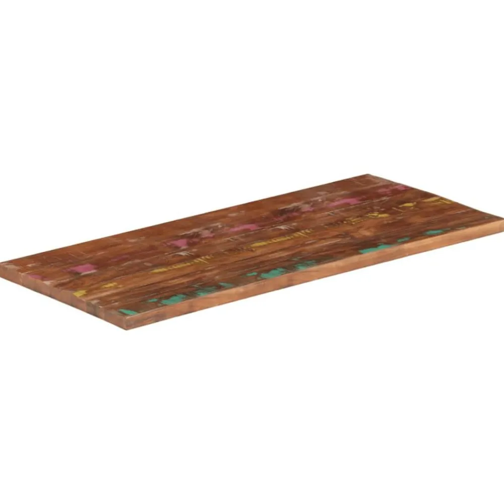 vidaXL Dessus de table 100x60x1,5cm rectangulaire bois massif récupéré