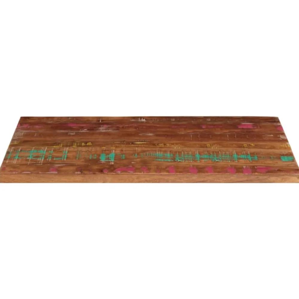 vidaXL Dessus de table 100x60x1,5cm rectangulaire bois massif récupéré