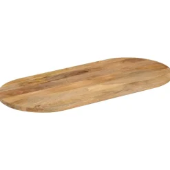 vidaXL Dessus de table 80x40x3,8 cm ovale bois massif de manguier
