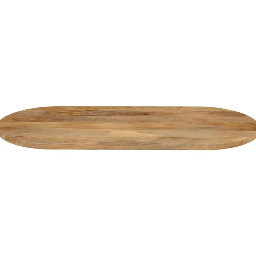 vidaXL Dessus de table 80x40x3,8 cm ovale bois massif de manguier