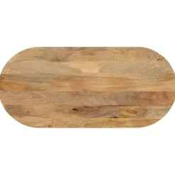 vidaXL Dessus de table 80x40x2,5 cm ovale bois massif de manguier