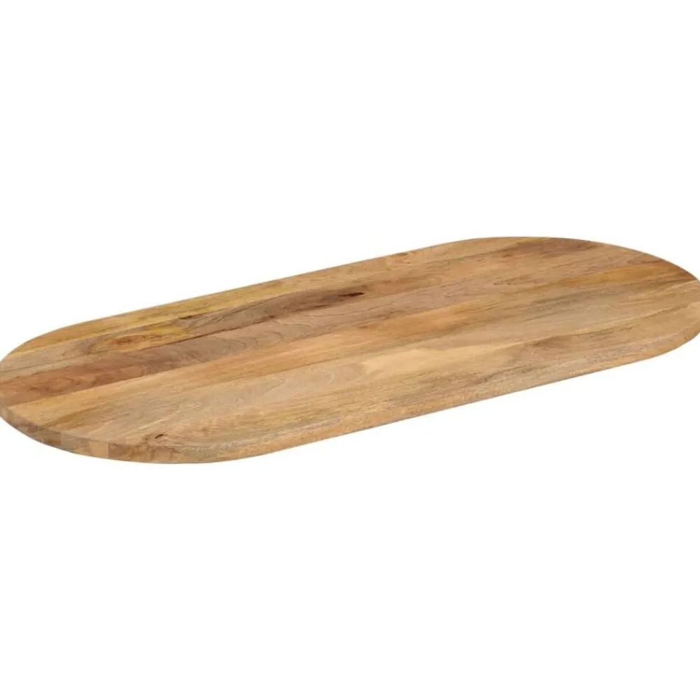 vidaXL Dessus de table 80x40x2,5 cm ovale bois massif de manguier