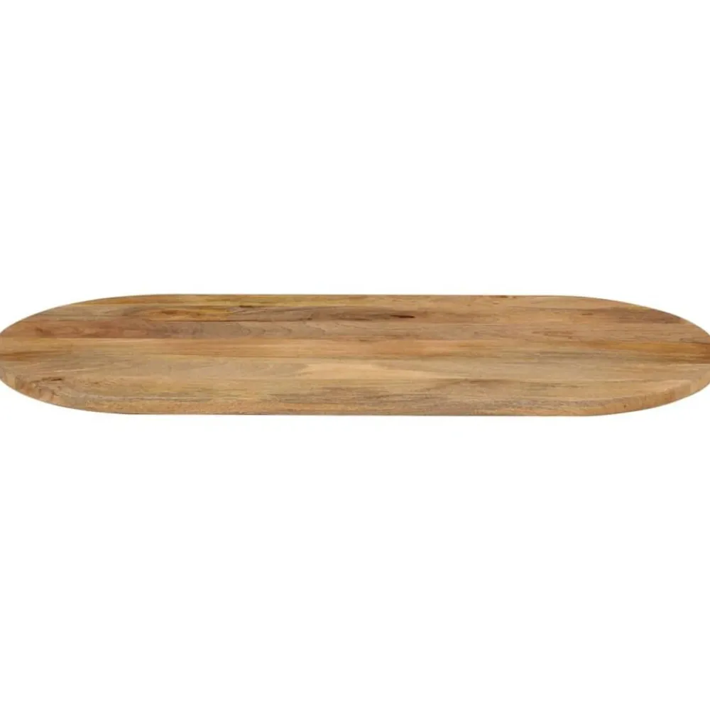 vidaXL Dessus de table 80x40x2,5 cm ovale bois massif de manguier