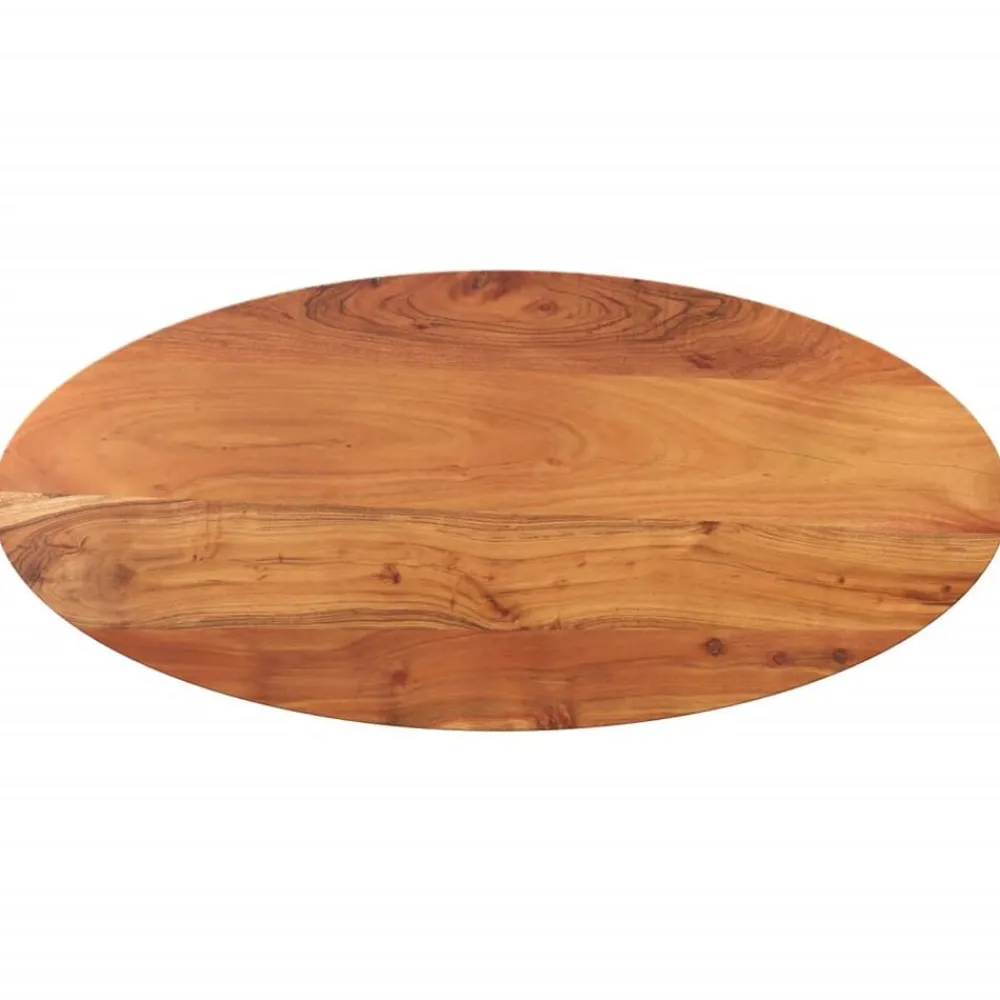 vidaXL Dessus de table 80x40x2,5 cm ovale bois massif d'acacia