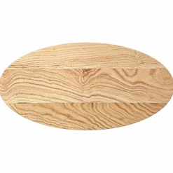 vidaXL Dessus de table 80x40x2 cm bois de chêne massif ovale