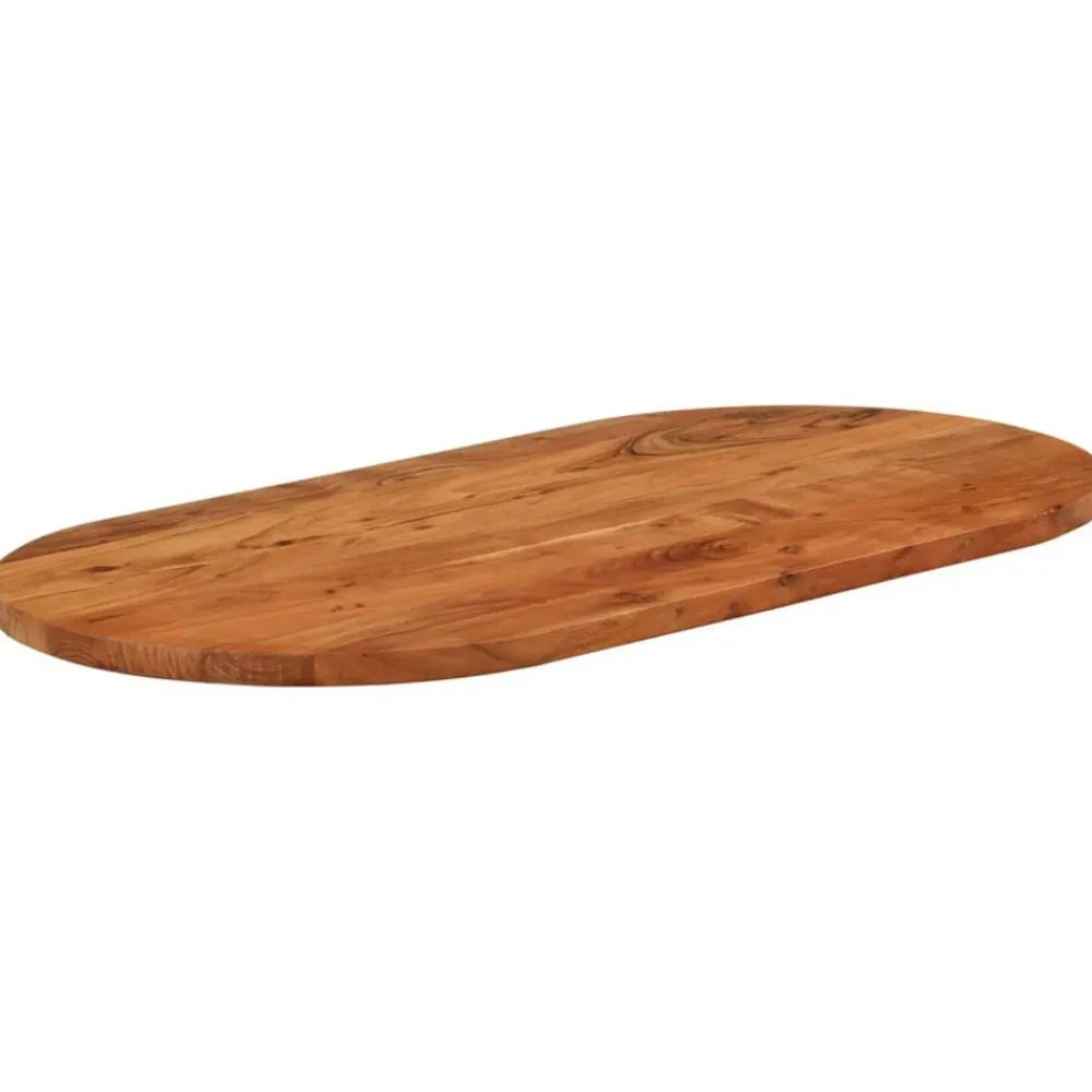 Accessoires Pour Tables-vidaXL Dessus de table 80x40x3,8 cm ovale bois massif d'acacia Bois d'acacia(naturel)